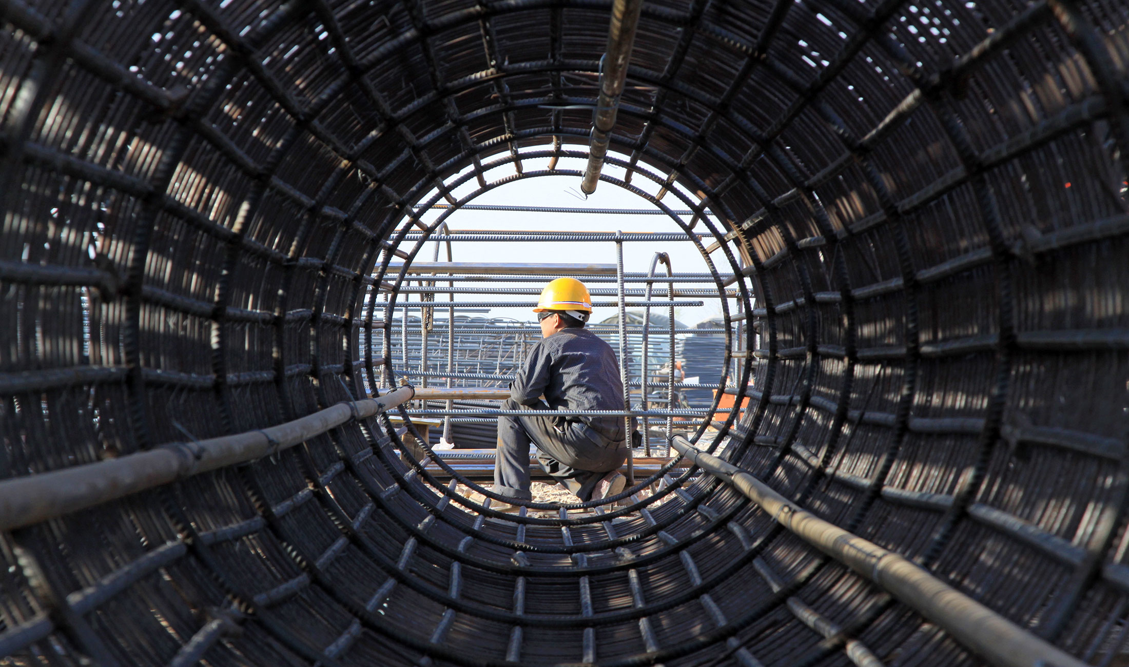 Arbeiten und Stellen im Stahlbau